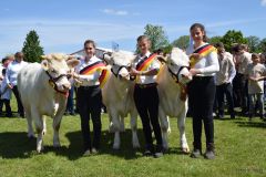 Foto (c): Carolin Nagel - Die diesjährigen Bundessieger im Vorführen: Melissa Einemann, Linda, Polzfuß und Anna Sophie Neitzel